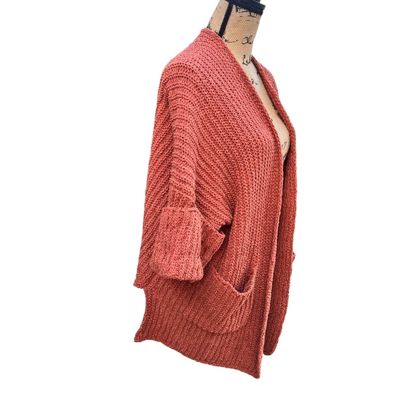 POL Oversized chunky sweater/ Rust color - Picture 3 of 5